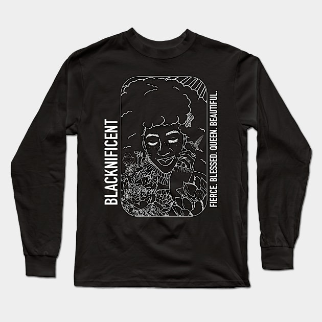 Blacknificent / So Beautiful Long Sleeve T-Shirt by nathalieaynie